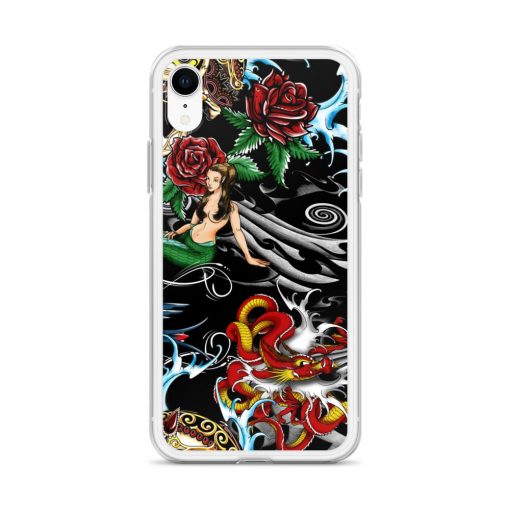The iPhone case's “Pirate Skull Mermaid” design suits to your mood surprisingly well. It’s a great idea that transforms your favorite iPhone into a fashion accessory. This sleek phone case protects your phone from scratches, dust, oil, and dirt. It has a solid back and flexible sides that make it easy to take on and off, with precisely aligned port openings. We use UV printing technology for this phone casе.This mobile accessory is available for iPhone SE, iPhone 12 mini, iPhone 12, iPhone 12 Pro, iPhone 12 Pro Max, iPhone 11, iPhone 11 Pro, iPhone 11 Pro Max, iPhone X/XS, iPhone XS Max, iPhone XR, iPhone 7/8, iPhone 7 Plus/8 Plus. iphone case