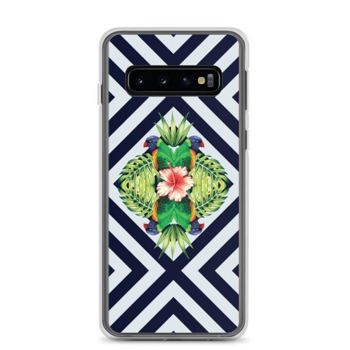 A must-have accessory for your Samsung phone, that exceeds your expectations. "Hibiscus Palm Leaves Parrot" is a truly unique design in Patterns Category, created to fit your style. This scratch resistant Samsung case will also protect your phone from dust, oil and dirt. It has a solid back and flexible sides that make it easy to take on and off, with precisely aligned cuts and holes. We use UV printing technology for this phone casе. Available for Samsung Galaxy S20, Samsung Galaxy S20 Plus, Samsung Galaxy S20,  UltraSamsung Galaxy S10, Galaxy S10 +, Galaxy S10e. iphone case