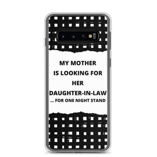 A must-have accessory for your Samsung phone, that exceeds your expectations. "Daughter – In – Law…" is a truly unique design in Quotes Category, created to fit your style. This scratch resistant Samsung case will also protect your phone from dust, oil and dirt. It has a solid back and flexible sides that make it easy to take on and off, with precisely aligned cuts and holes. We use UV printing technology for this phone casе. Available for Samsung Galaxy S20, Samsung Galaxy S20 Plus, Samsung Galaxy S20,  UltraSamsung Galaxy S10, Galaxy S10 +, Galaxy S10e. iphone case