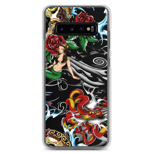 A must-have accessory for your Samsung phone, that exceeds your expectations. "Pirate Skull Mermaid" is a truly unique design in Patterns Category, created to fit your style. This scratch resistant Samsung case will also protect your phone from dust, oil and dirt. It has a solid back and flexible sides that make it easy to take on and off, with precisely aligned cuts and holes. We use UV printing technology for this phone casе. Available for Samsung Galaxy S20, Samsung Galaxy S20 Plus, Samsung Galaxy S20,  UltraSamsung Galaxy S10, Galaxy S10 +, Galaxy S10e. samsung case