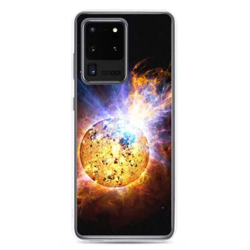 A must-have accessory for your Samsung phone, that exceeds your expectations. "Star Unleashes Monster" is a truly unique design in Cosmos Category, created to fit your style. This scratch resistant Samsung case will also protect your phone from dust, oil and dirt. It has a solid back and flexible sides that make it easy to take on and off, with precisely aligned cuts and holes. We use UV printing technology for this phone casе. Available for Samsung Galaxy S10e, Samsung Galaxy S10,  Samsung Galaxy S10+, Samsung Galaxy S20, Samsung Galaxy S20 Plus, Samsung Galaxy S20 Ultra, Samsung Galaxy S20 FE, Samsung Galaxy S21 Ultra, Samsung Galaxy S21 Plus, Samsung Galaxy S21, Samsung Galaxy S22, Samsung Galaxy S22 Ultra, Samsung Galaxy S22 Plus. samsung case