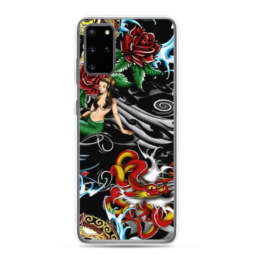 A must-have accessory for your Samsung phone, that exceeds your expectations. "Pirate Skull Mermaid" is a truly unique design in Patterns Category, created to fit your style. This scratch resistant Samsung case will also protect your phone from dust, oil and dirt. It has a solid back and flexible sides that make it easy to take on and off, with precisely aligned cuts and holes. We use UV printing technology for this phone casе. Available for Samsung Galaxy S20, Samsung Galaxy S20 Plus, Samsung Galaxy S20,  UltraSamsung Galaxy S10, Galaxy S10 +, Galaxy S10e. samsung case